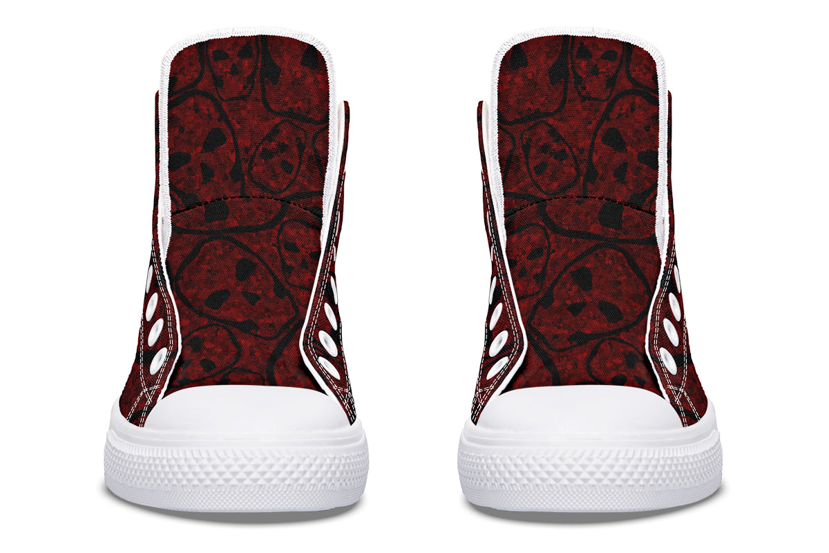 ANTIBrand – Sanguine Haze Skulls High Tops