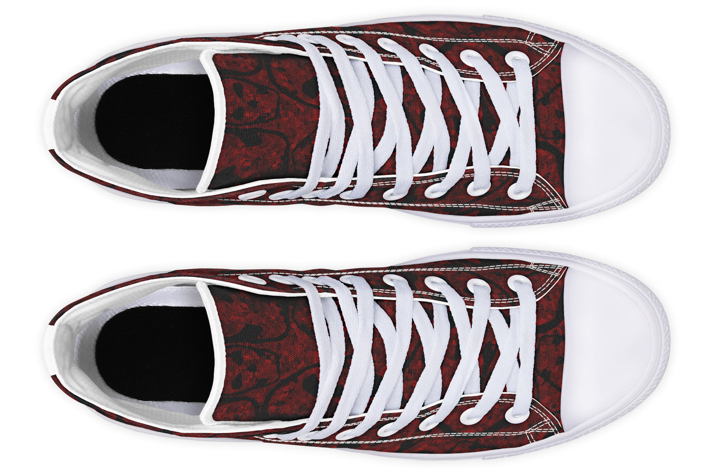 ANTIBrand – Sanguine Haze Skulls High Tops