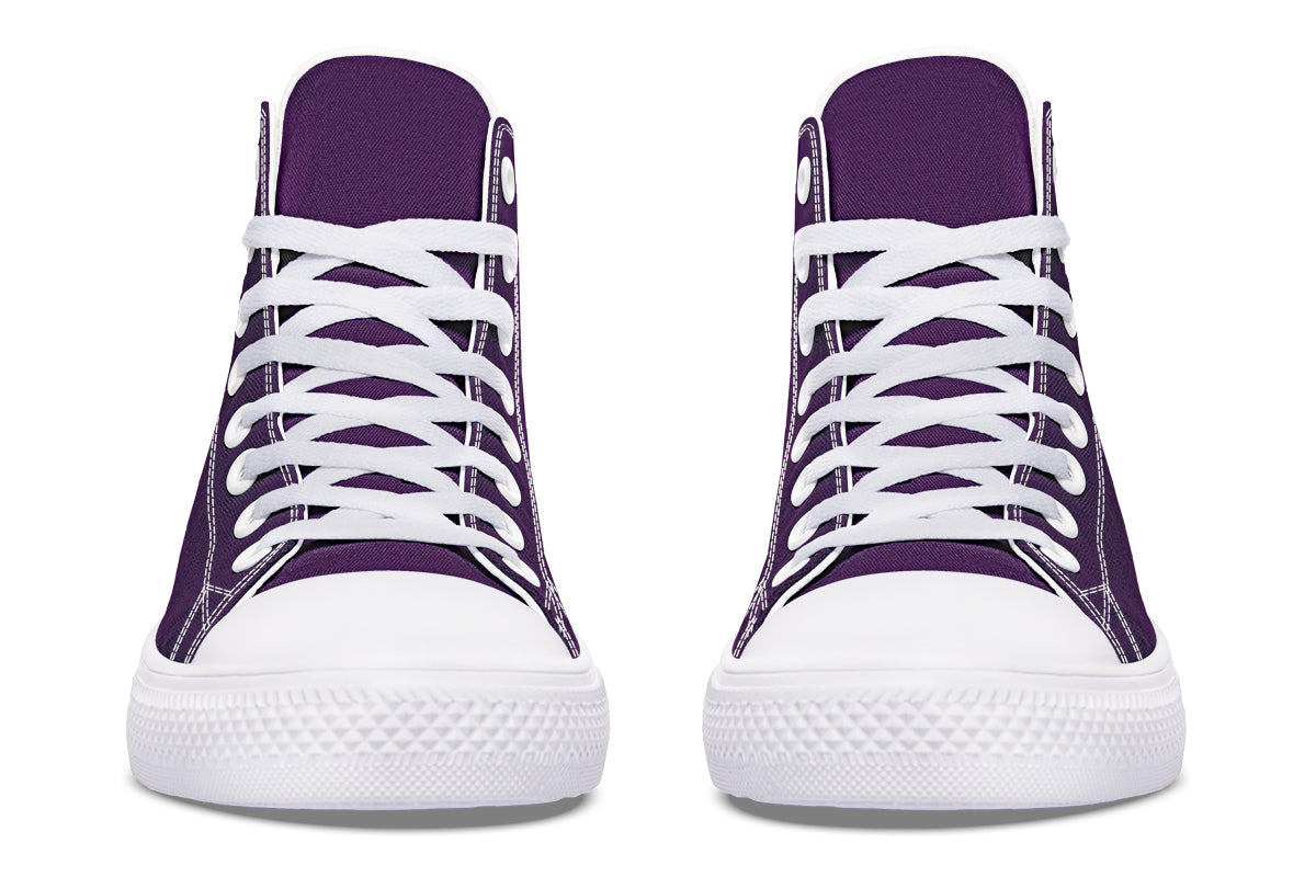 ANTIBrand Misfits Rack - Ursula’s Glory Purple and White High Tops - UK 6