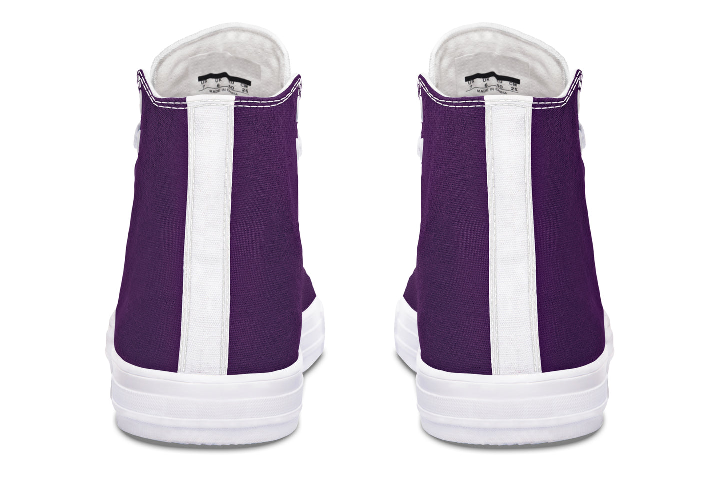 ANTIBrand Misfits Rack - Ursula’s Glory Purple and White High Tops - UK 6