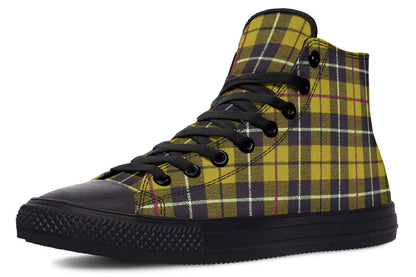 Yellow Tartan High-Top Trainers | ANTIBrand