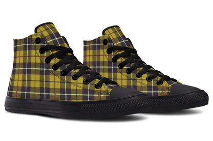 Yellow Tartan High-Top Trainers | ANTIBrand