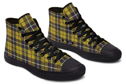 Yellow Tartan High-Top Trainers | ANTIBrand