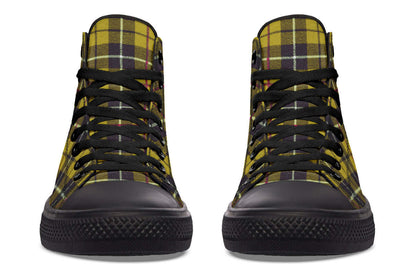 Yellow Tartan High-Top Trainers | ANTIBrand