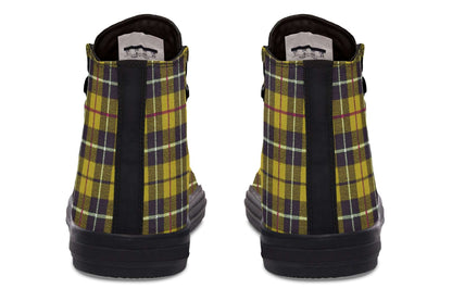 Yellow Tartan High-Top Trainers | ANTIBrand