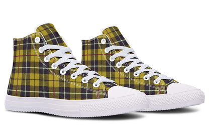 Yellow Tartan High-Top Trainers | ANTIBrand