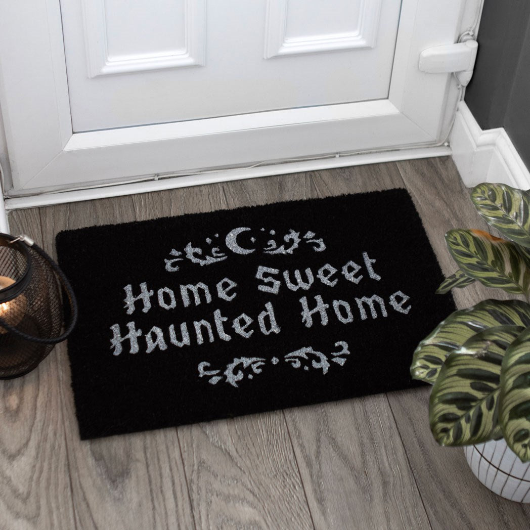 Gothic Gifts Home Sweet Haunted Home Doormat - Kate's Clothing