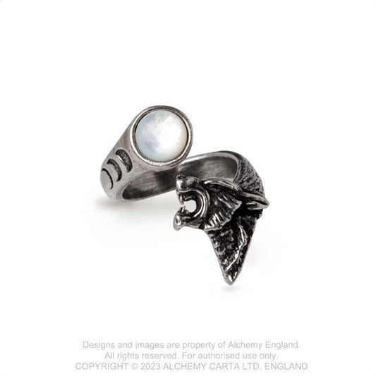 Alchemy Howl At The Moon Pewter Ring - Kate's Clothing