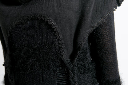 Punk Rave Morana Distressed Hooded Knit Cloak
