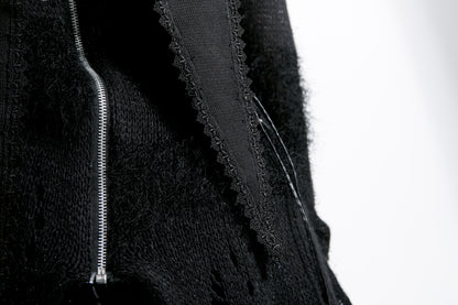 Punk Rave Morana Distressed Hooded Knit Cloak