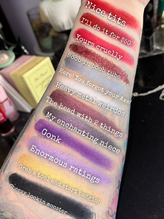 Radioactive Unicorn Putting the Boo Back in Boobtube Eyeshadow Palette