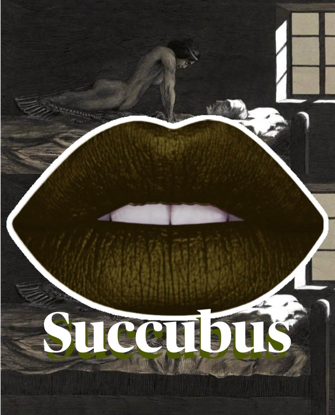 Radioactive Unicorn Succubus Dark Olive Matte Liquid Lipstick
