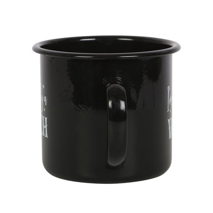 Gothic Gifts I'm Secretly A Witch Enamel Mug - Kate's Clothing