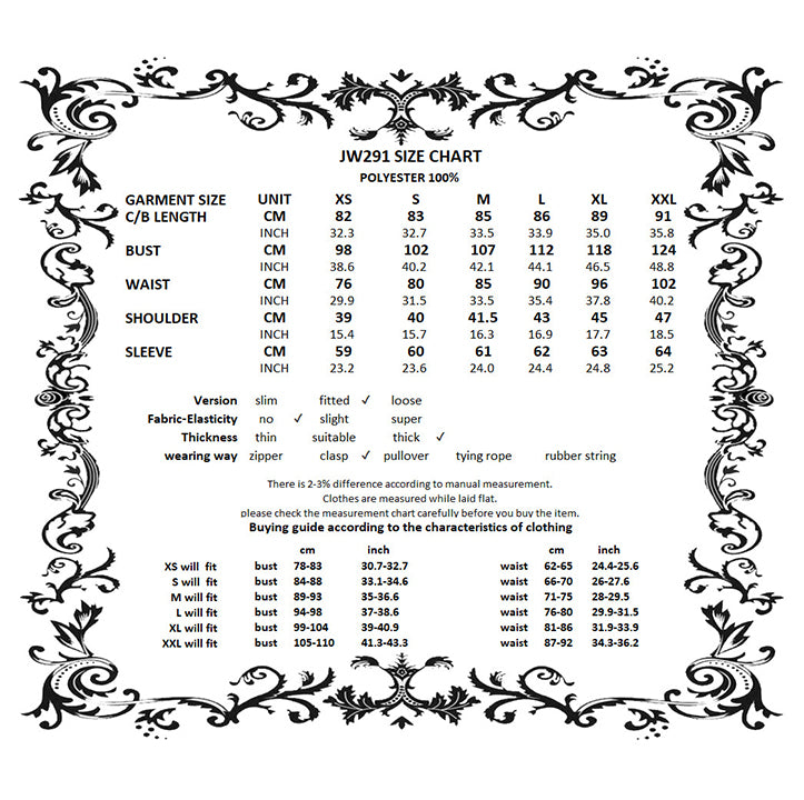 Dark in Love Cat-Ear Faux Fur Trim Gothic Coat