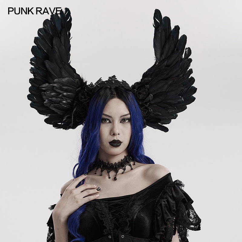 Punk Rave Jarita Feathered Head Piece - Kate's Clothing