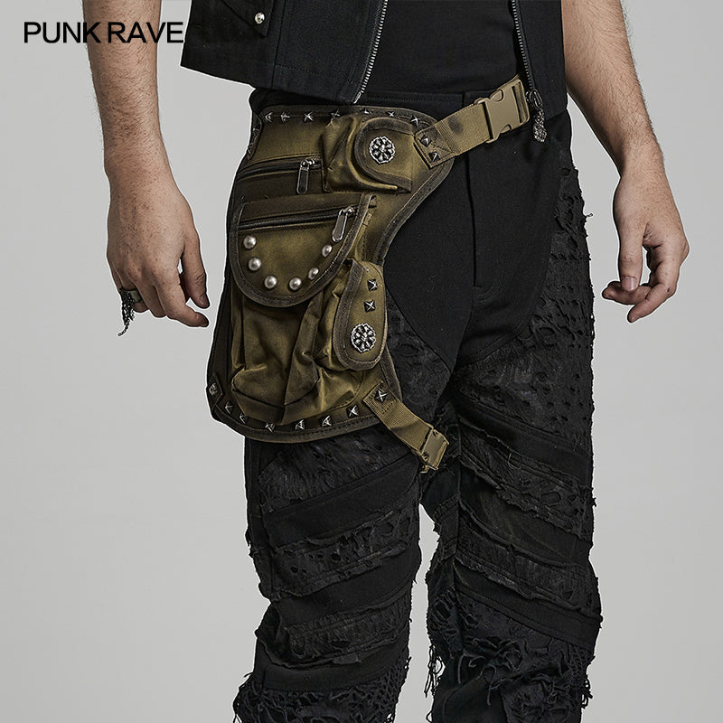Punk Rave Jericho Pocket Belt - Green - Kate's Clothing