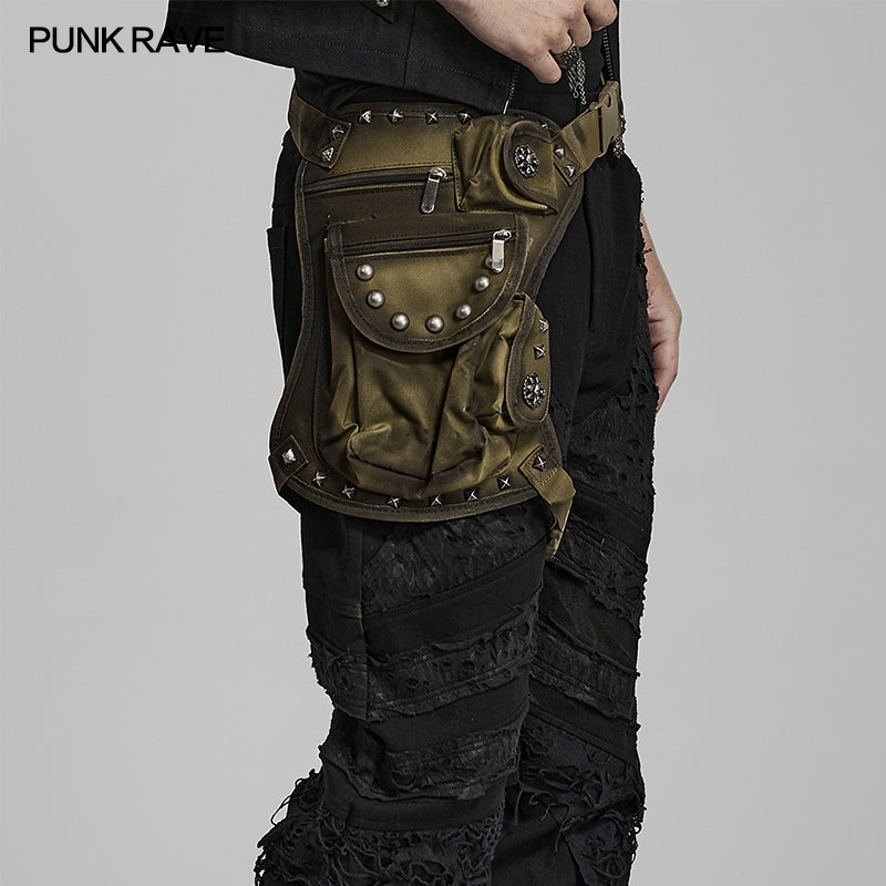 Punk Rave Jericho Pocket Belt - Green - Kate's Clothing