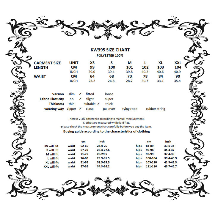 Dark in Love Gloria Floor-Length Corset Skirt