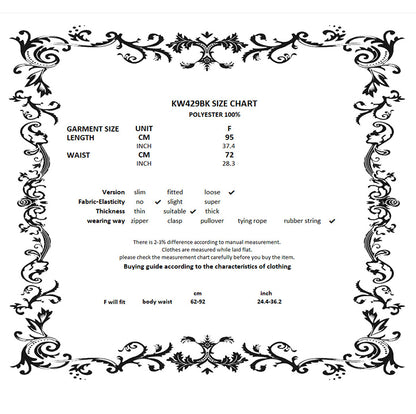 Dark in Love Belladonna Floor-Length Goth Skirt