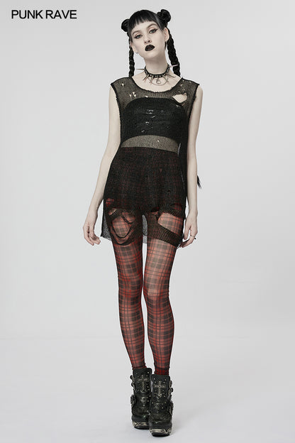 Punk Rave  Kourayne Top - Black - Kate's Clothing