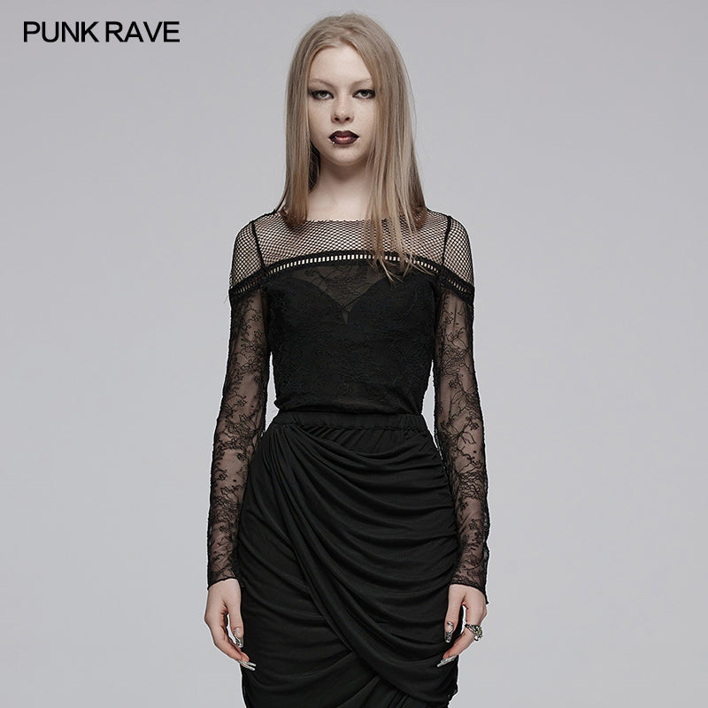 Punk Rave Lakeisha Lace Top - Kate's Clothing