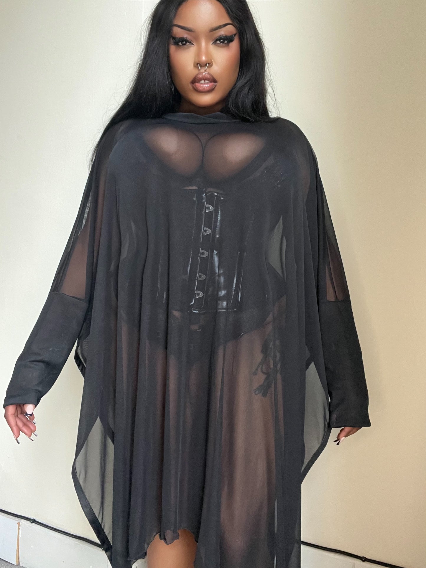 Necessary Evil Anahita Mesh Layer Dress