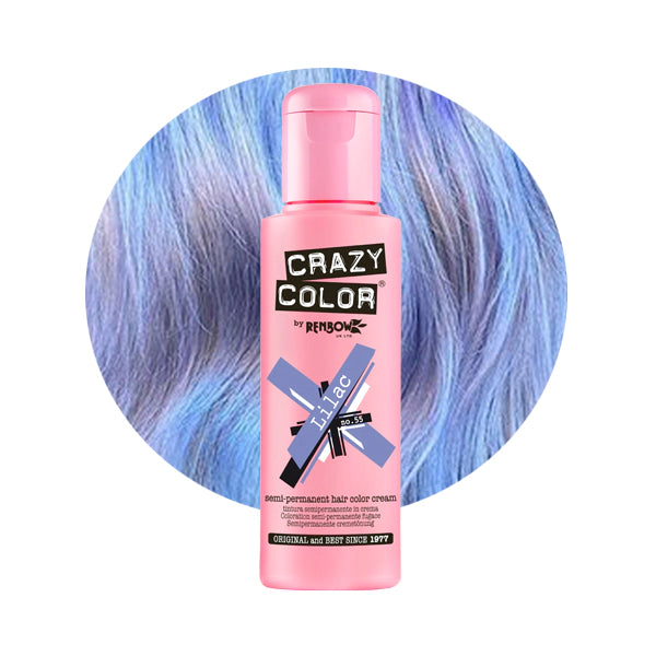 Crazy Colour Semi Permanent Hair Dye - Lilac - Kate's Clothing