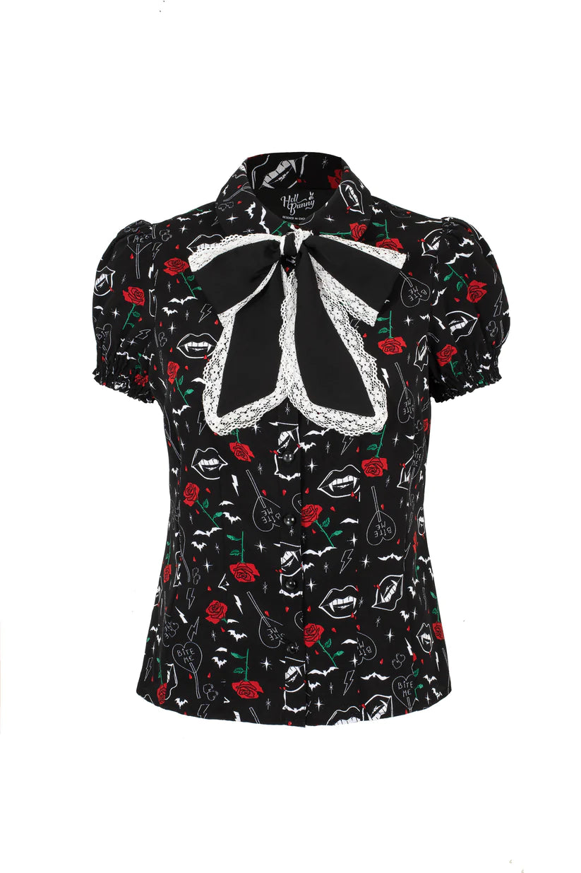 Hell Bunny Lilith Blouse - Kate's Clothing