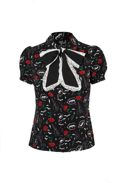 Hell Bunny Lilith Blouse - Kate's Clothing