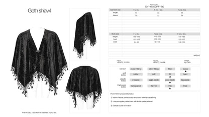 Punk Rave Lissa Shawl - Kate's Clothing