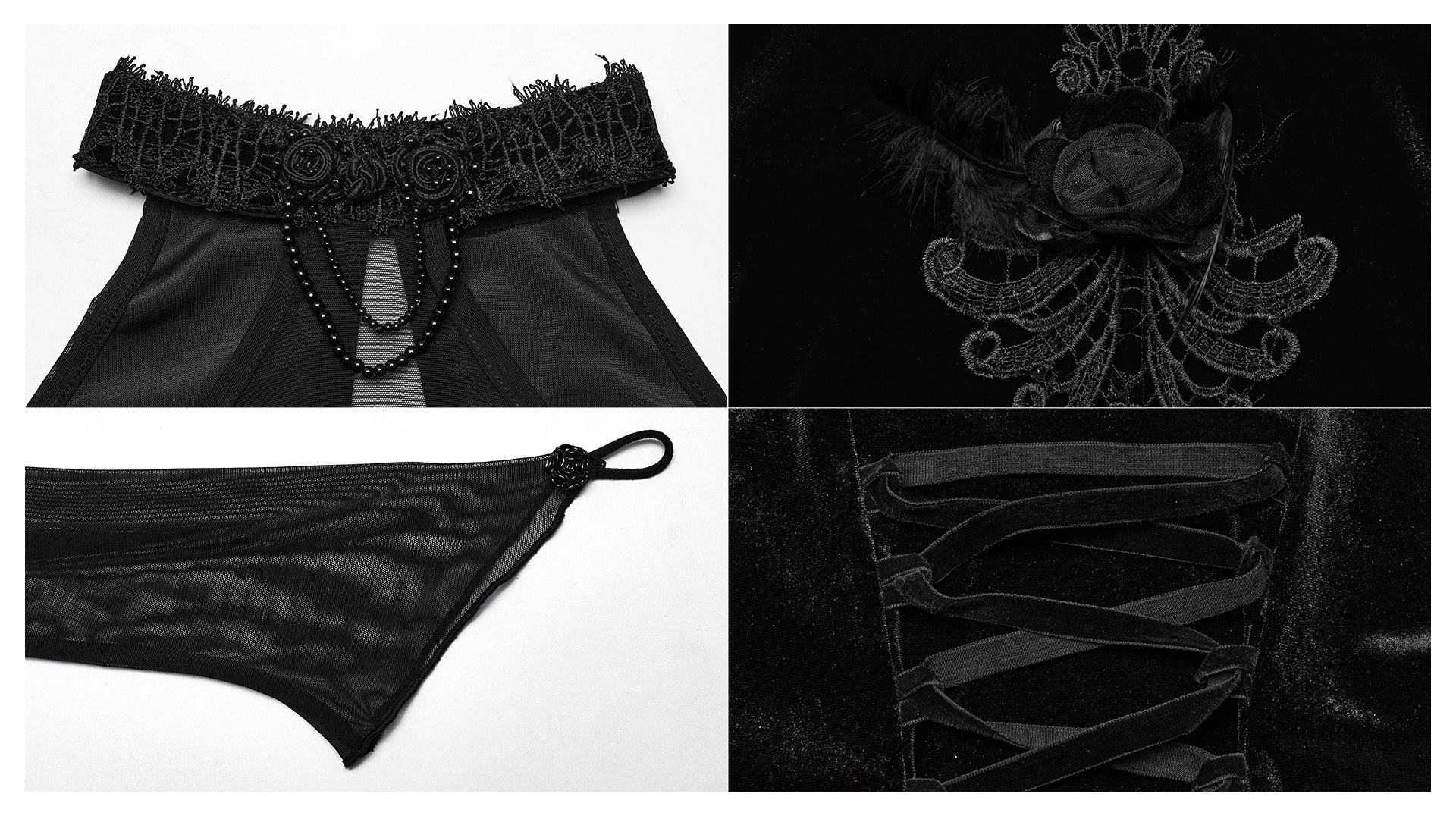 Punk Rave Llana Dress -Black - Kate's Clothing