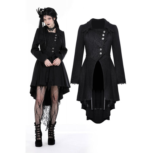 Dark In Love Lorelei Tail Coat - Kate's Clothing