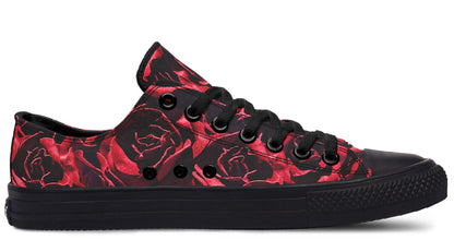 Red Roses Canvas Low Top Trainers | ANTIBrand