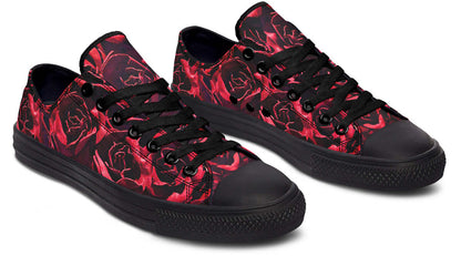 Red Roses Canvas Low Top Trainers | ANTIBrand
