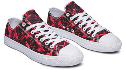 Red Roses Canvas Low Top Trainers | ANTIBrand