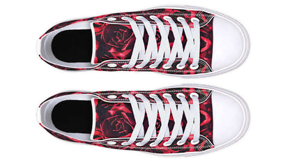 Red Roses Canvas Low Top Trainers | ANTIBrand
