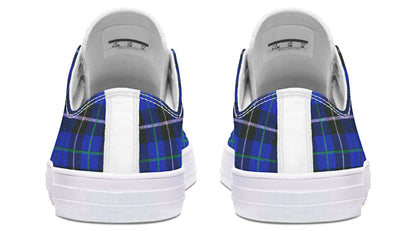 Blue Tartan Canvas Low Top Trainers | ANTIBrand