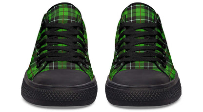 Green Tartan Canvas Low Top Trainers | ANTIBrand