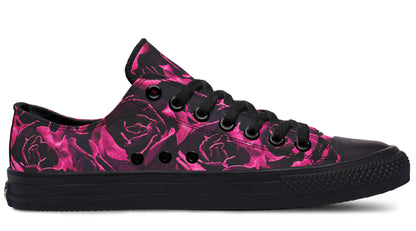 Magenta Roses Canvas Low Top Trainers | ANTIBrand
