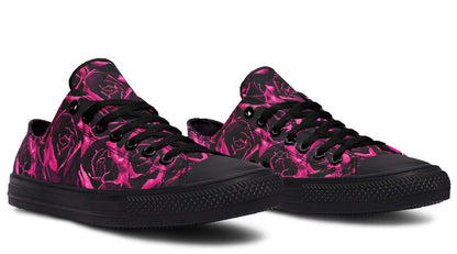 Magenta Roses Canvas Low Top Trainers | ANTIBrand
