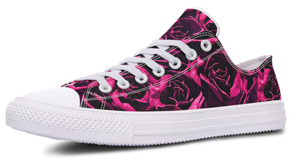 Magenta Roses Canvas Low Top Trainers | ANTIBrand