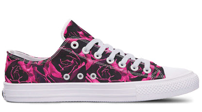 Magenta Roses Canvas Low Top Trainers | ANTIBrand