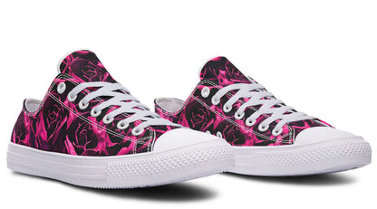 Magenta Roses Canvas Low Top Trainers | ANTIBrand