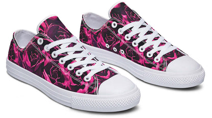 Magenta Roses Canvas Low Top Trainers | ANTIBrand