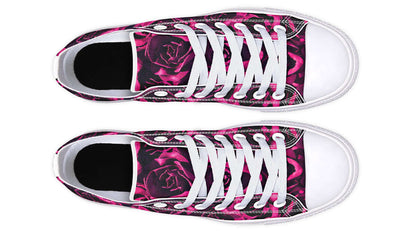 Magenta Roses Canvas Low Top Trainers | ANTIBrand