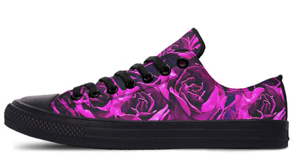 Pink Roses Canvas Low Top Trainers | ANTIBrand