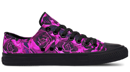 Pink Roses Canvas Low Top Trainers | ANTIBrand