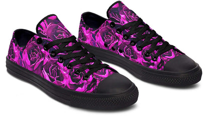 Pink Roses Canvas Low Top Trainers | ANTIBrand