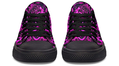 Pink Roses Canvas Low Top Trainers | ANTIBrand