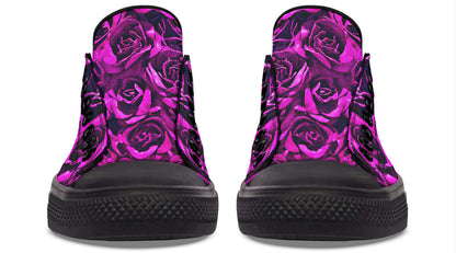 Pink Roses Canvas Low Top Trainers | ANTIBrand